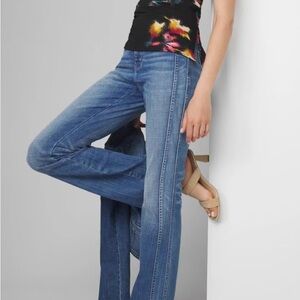 White House Black Market High-Rise Novelty Pocket Flare Jeans - 8R